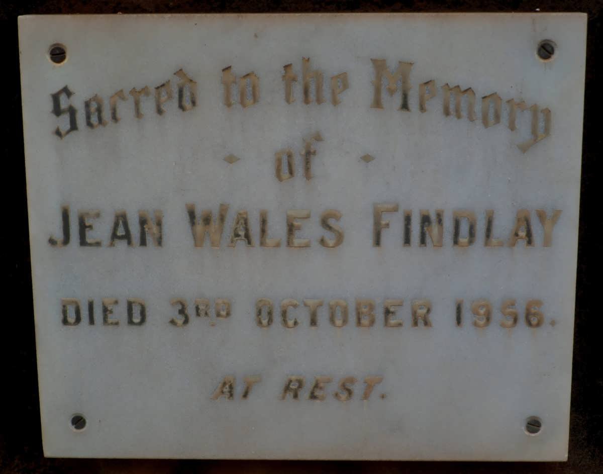 FINDLAY Jean Wales -1956