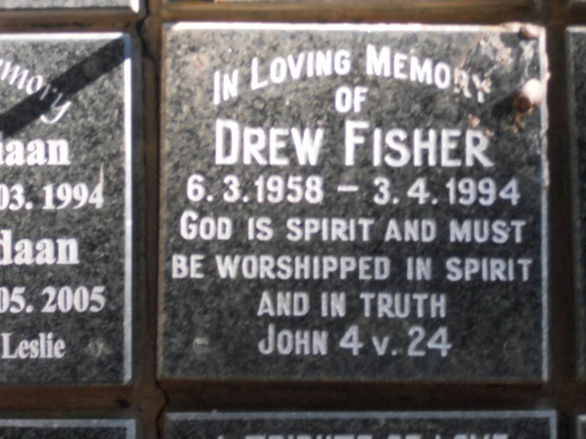 FISHER Drew 1958-1994