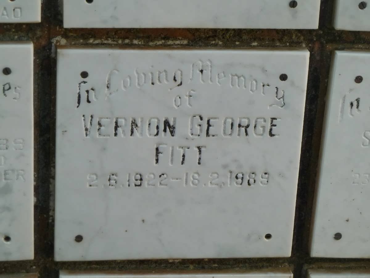 FITT Vernon George 1922-1989