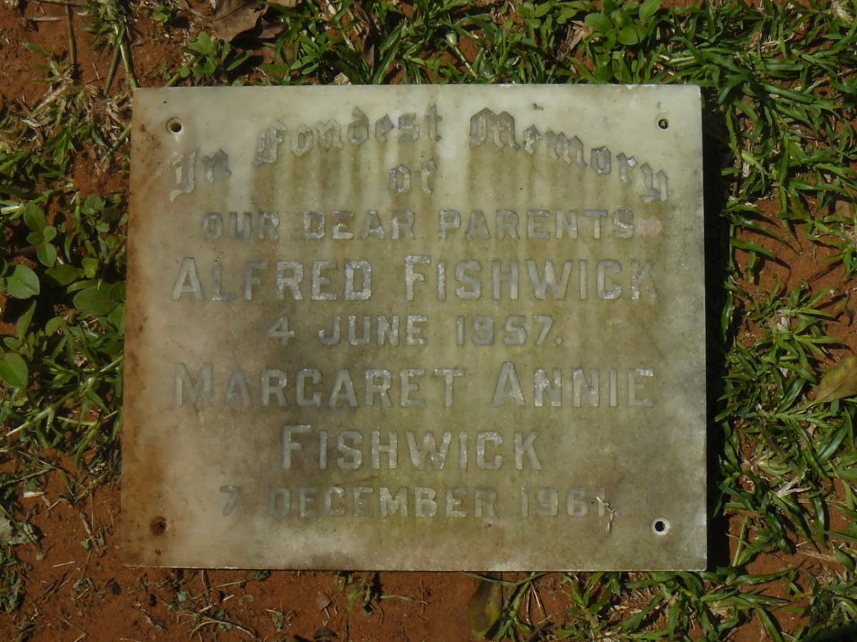 FISHWICK Alfred -1957 &amp; Margaret Annie -1961