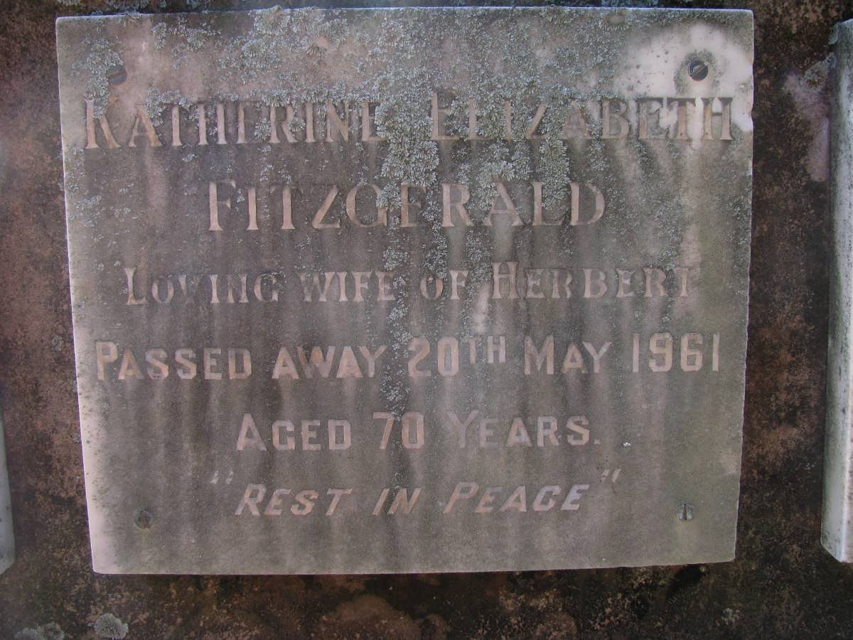 FITZGERALD Katherine Elizabeth -1961