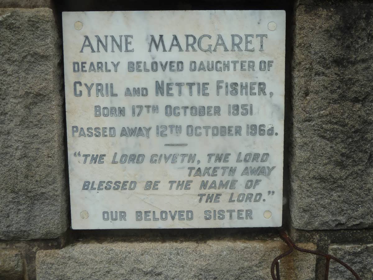 FISHER Anne Margaret 1951-1968