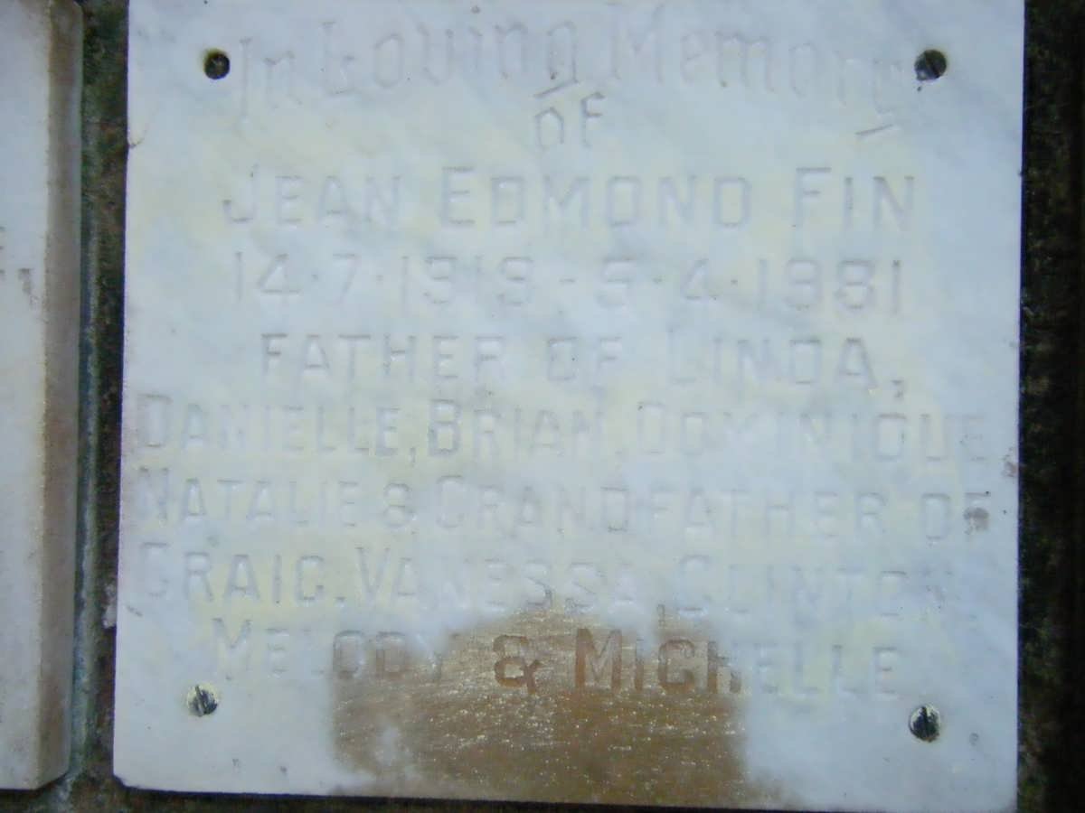 FIN Jean Edmond 1919-1981