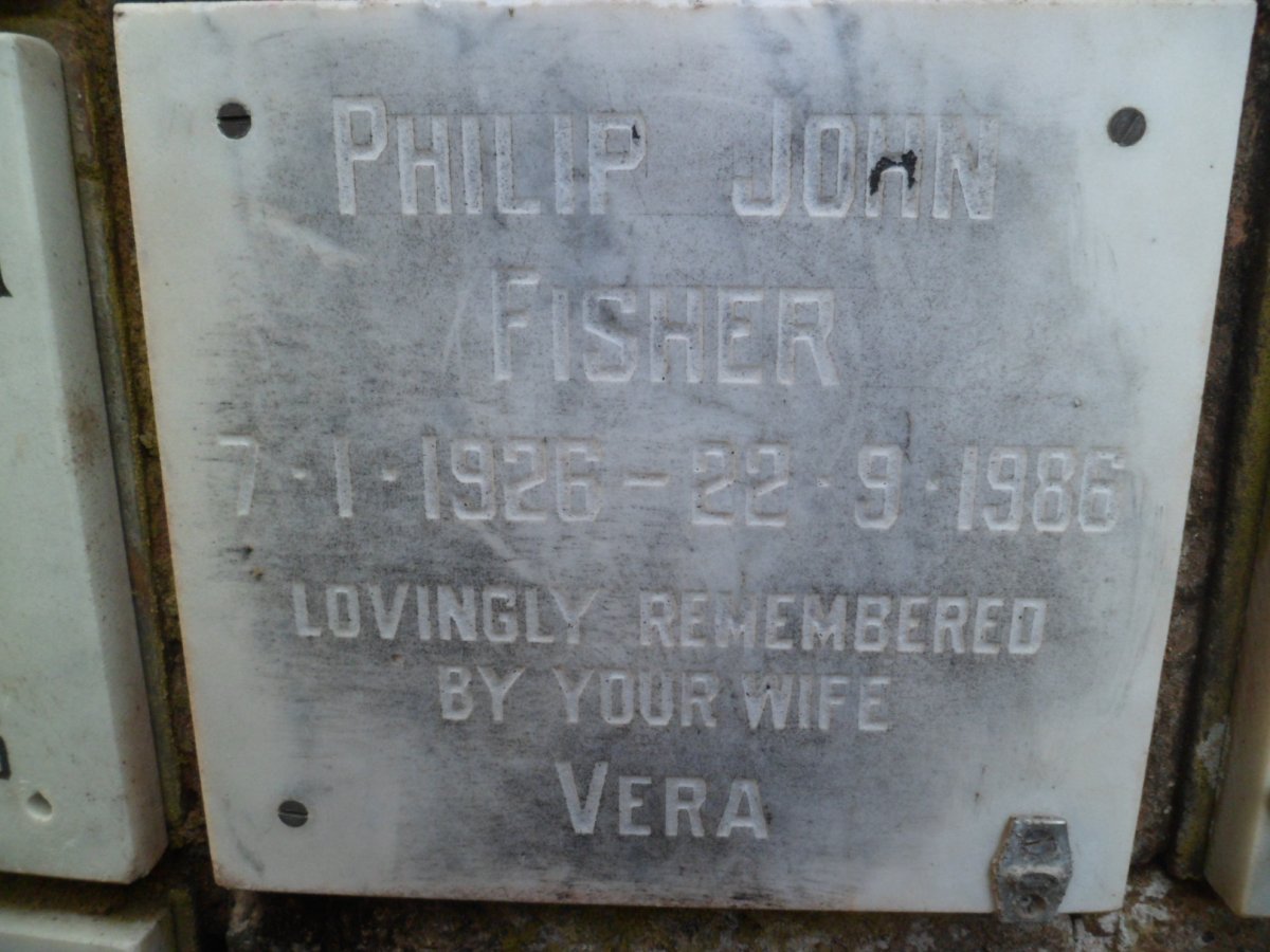 FISHER Philip John 1926-1986