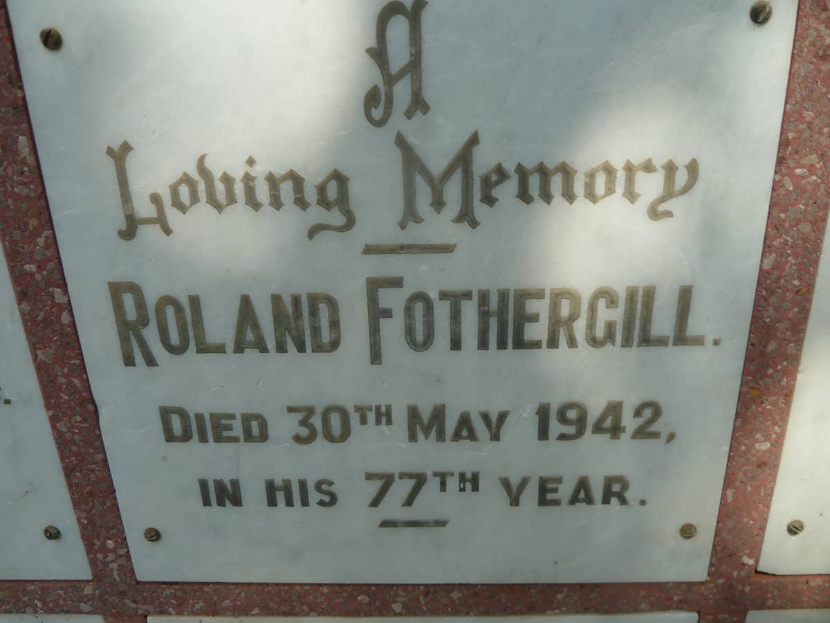 FOTHERGILL Roland -1942