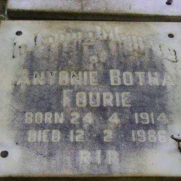 FOURIE Antonie Botha 1914-1986