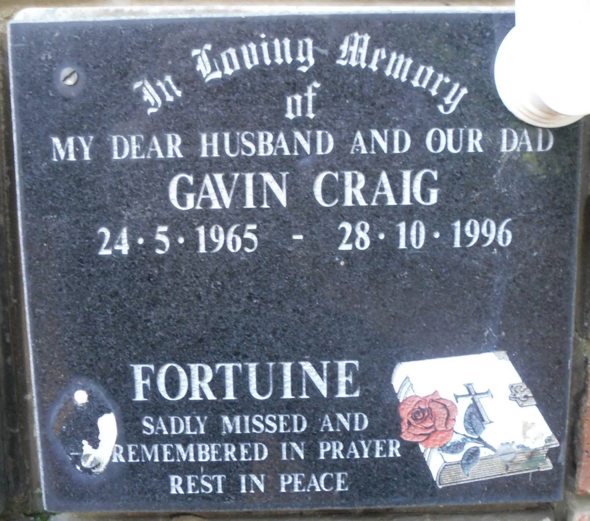 FORTUINE Gavin Craig 1965-1996