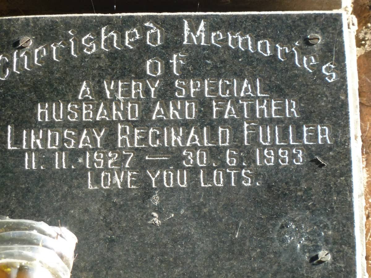 FULLER Lindsay Reginald 1927-1993