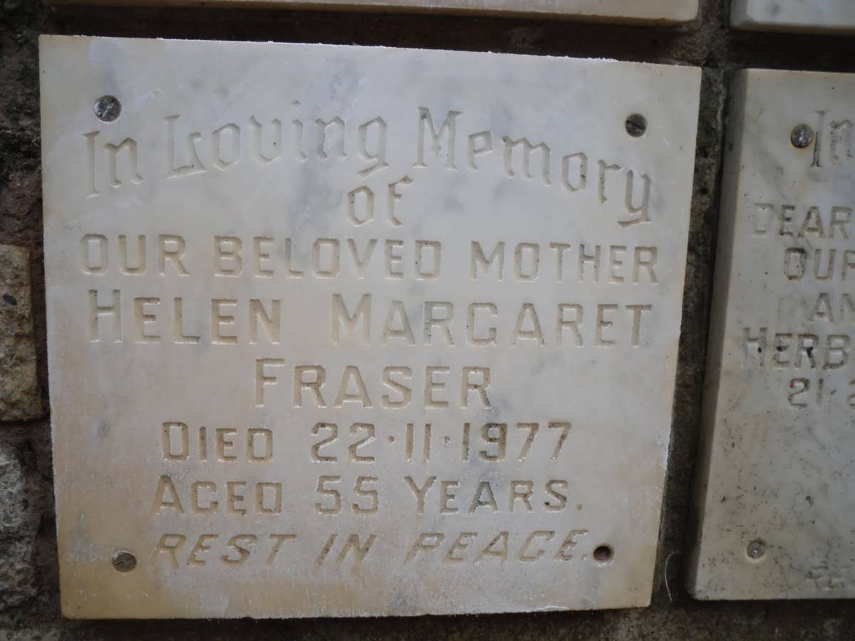 FRASER Helen Margaret -1977