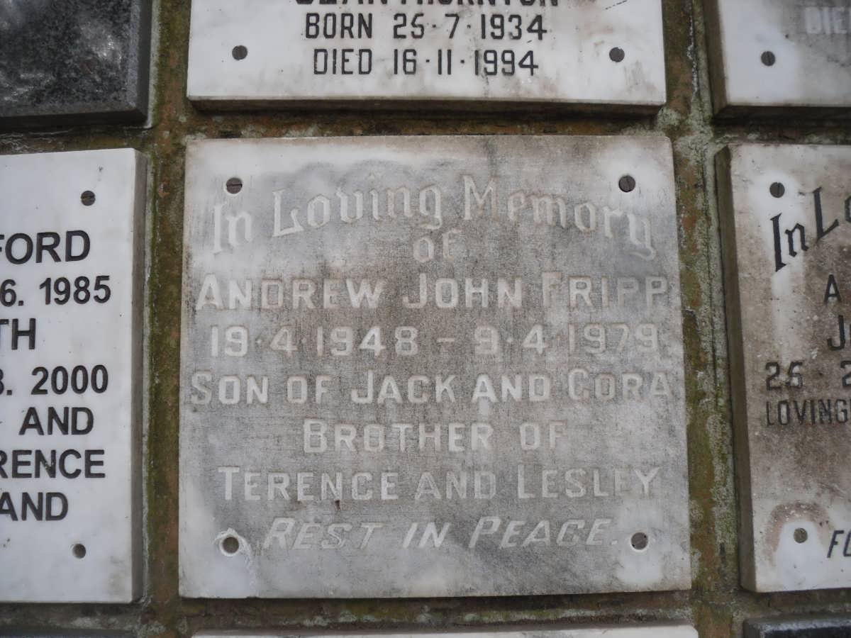 FRIPP Andrew John 1948-1979