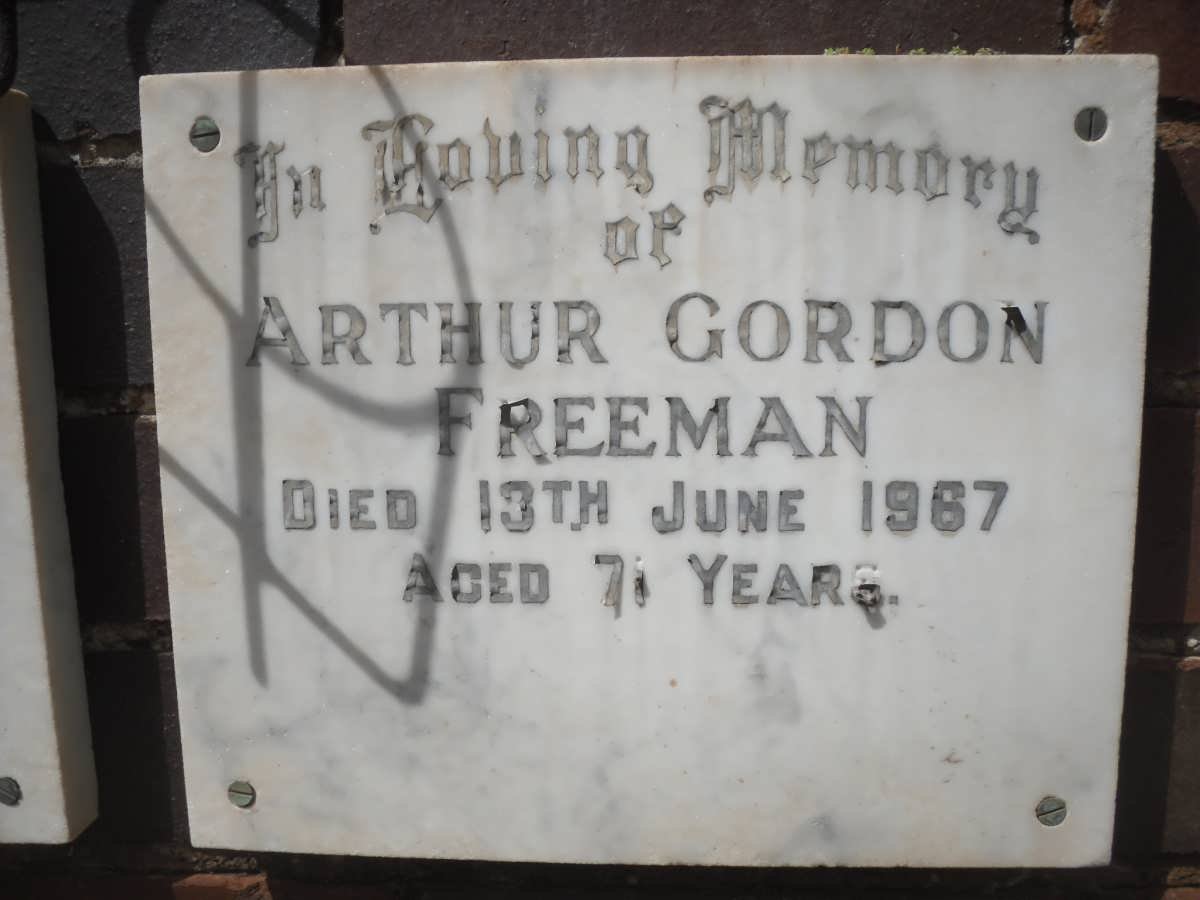 FREEMAN Arthur Gordon -1967
