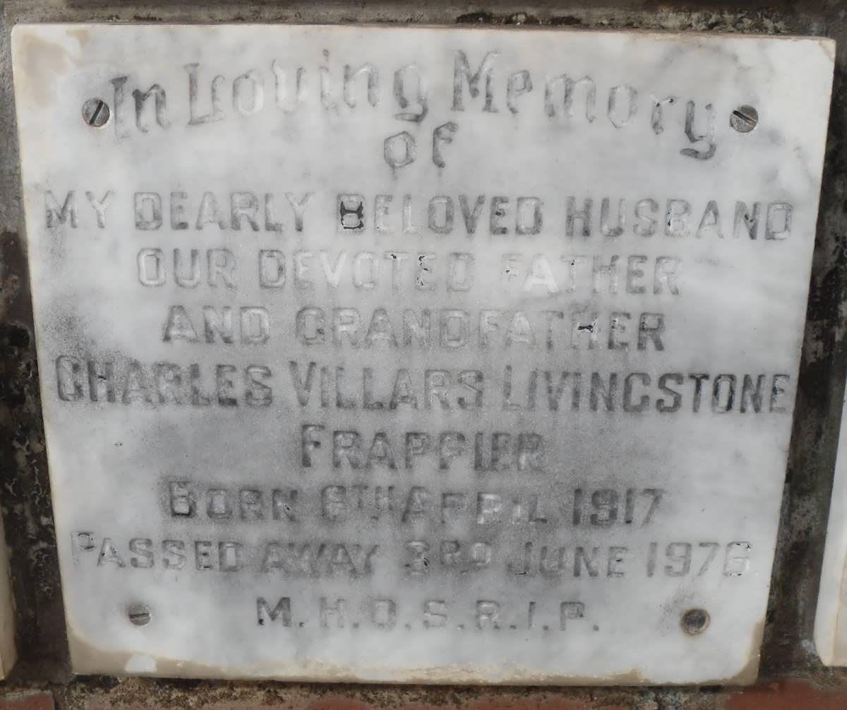 FRAPPIER Charles Villars Livingstone 1917-1976