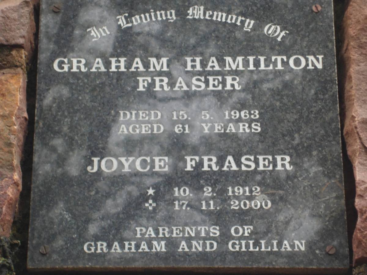FRASER Graham Hamilton -1963 &amp; Joyce 1912-2000