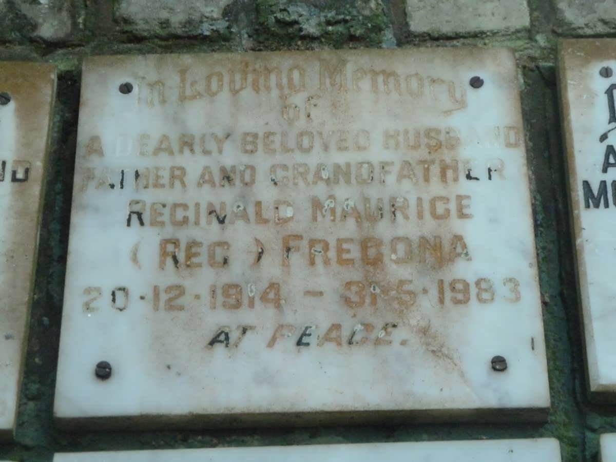 FREGONA Reginald Maurice 1914-1983