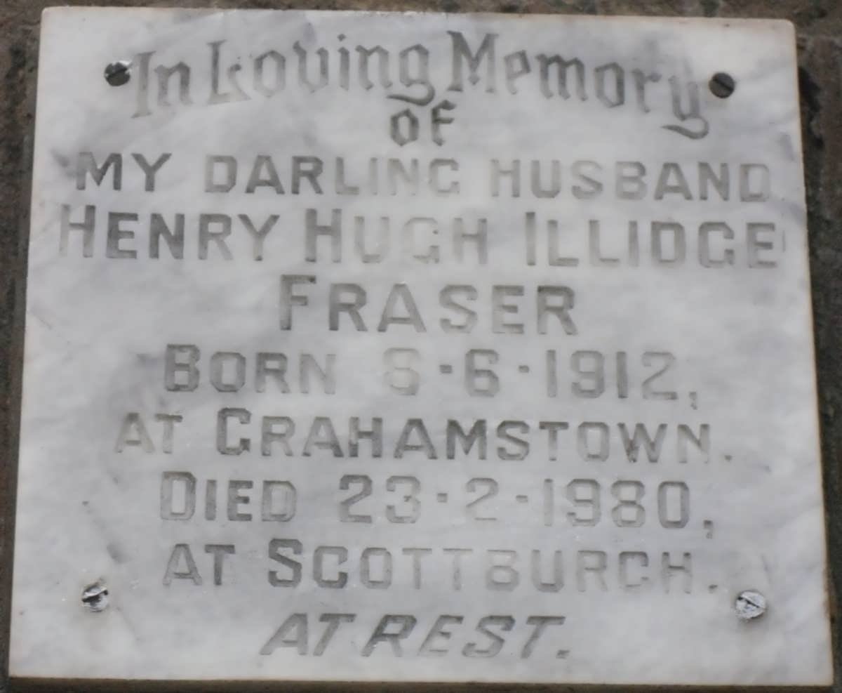 FRASER Henry Hugh Illidge 1912-1980