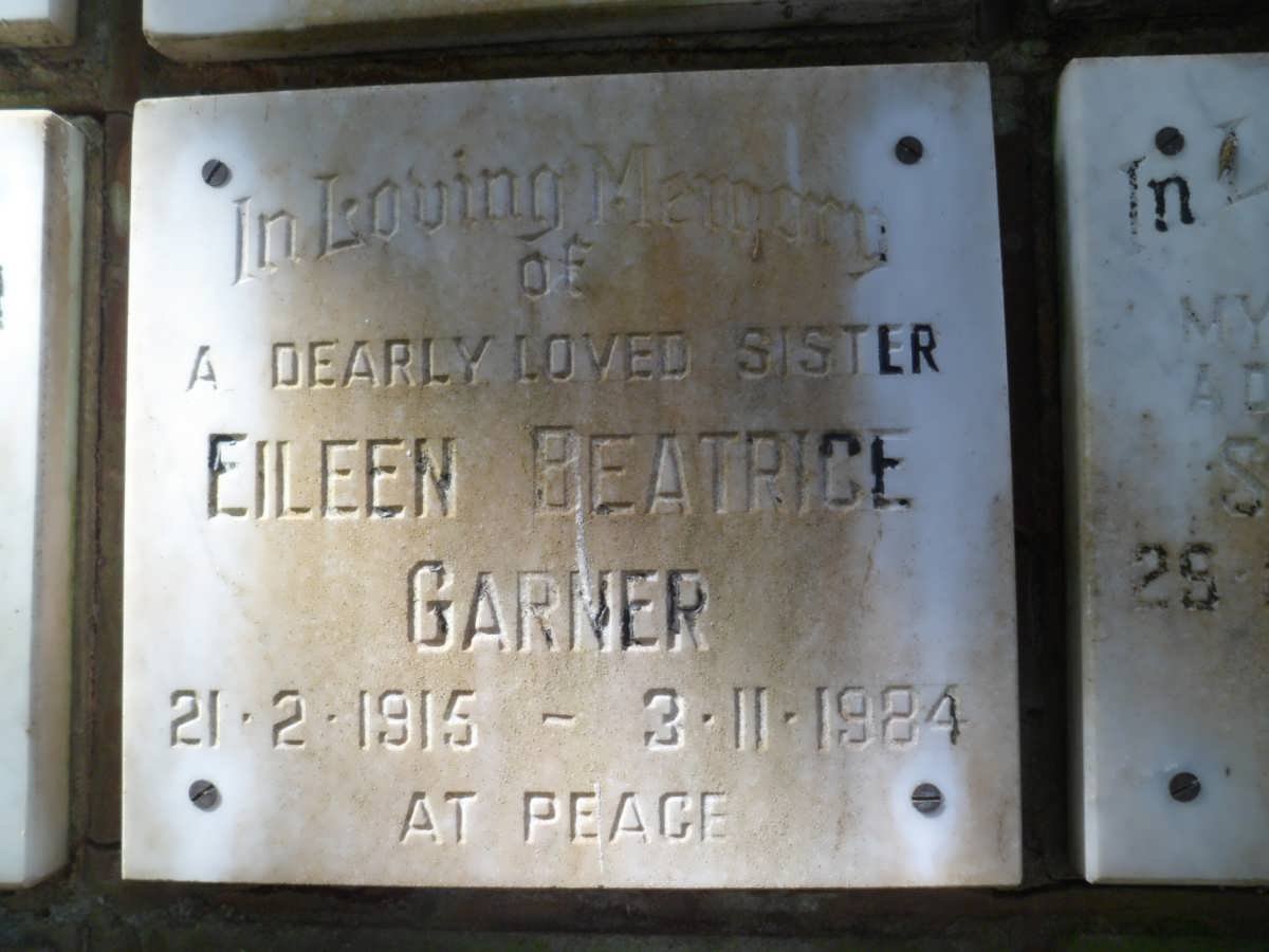 GARNER Eileen Beatrice 1915-1984