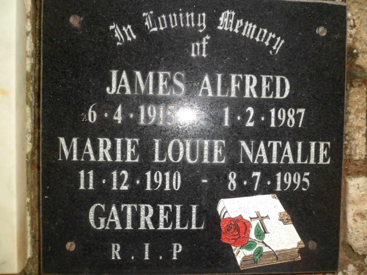 GATRELL James Alfred 1915-1987 &amp; Marie Louie Natalie 1910-1995