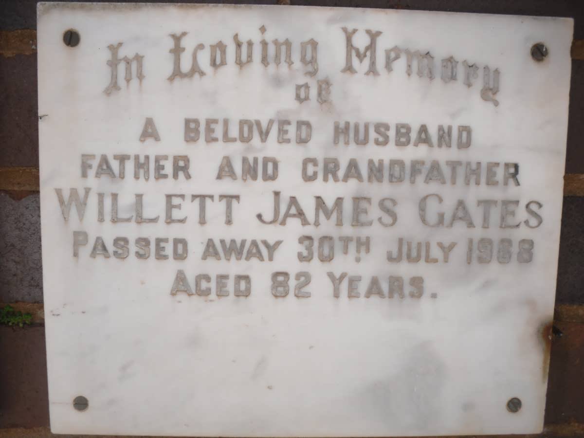 GATES Willett James -1968