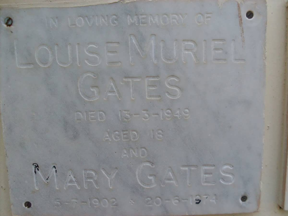 GATES Louise Muriel -1949 :: GATES Mary 1902-1974