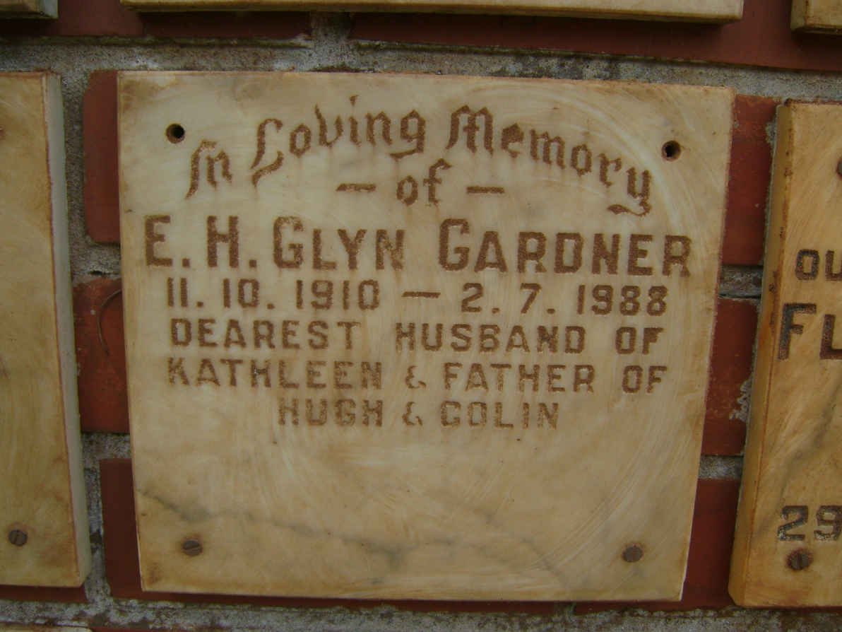 GARDNER E.H. Glyn 1910-1988