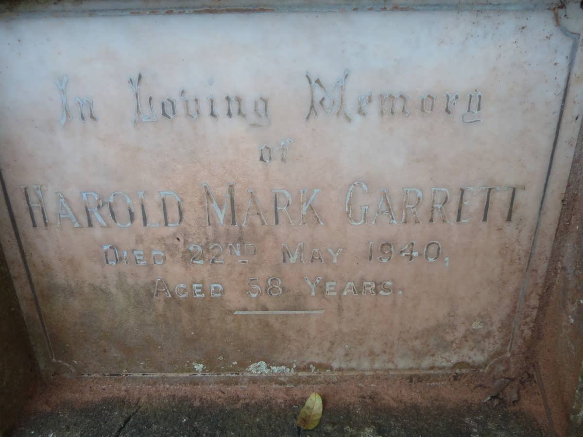 GARRETT Harold Mark -1940