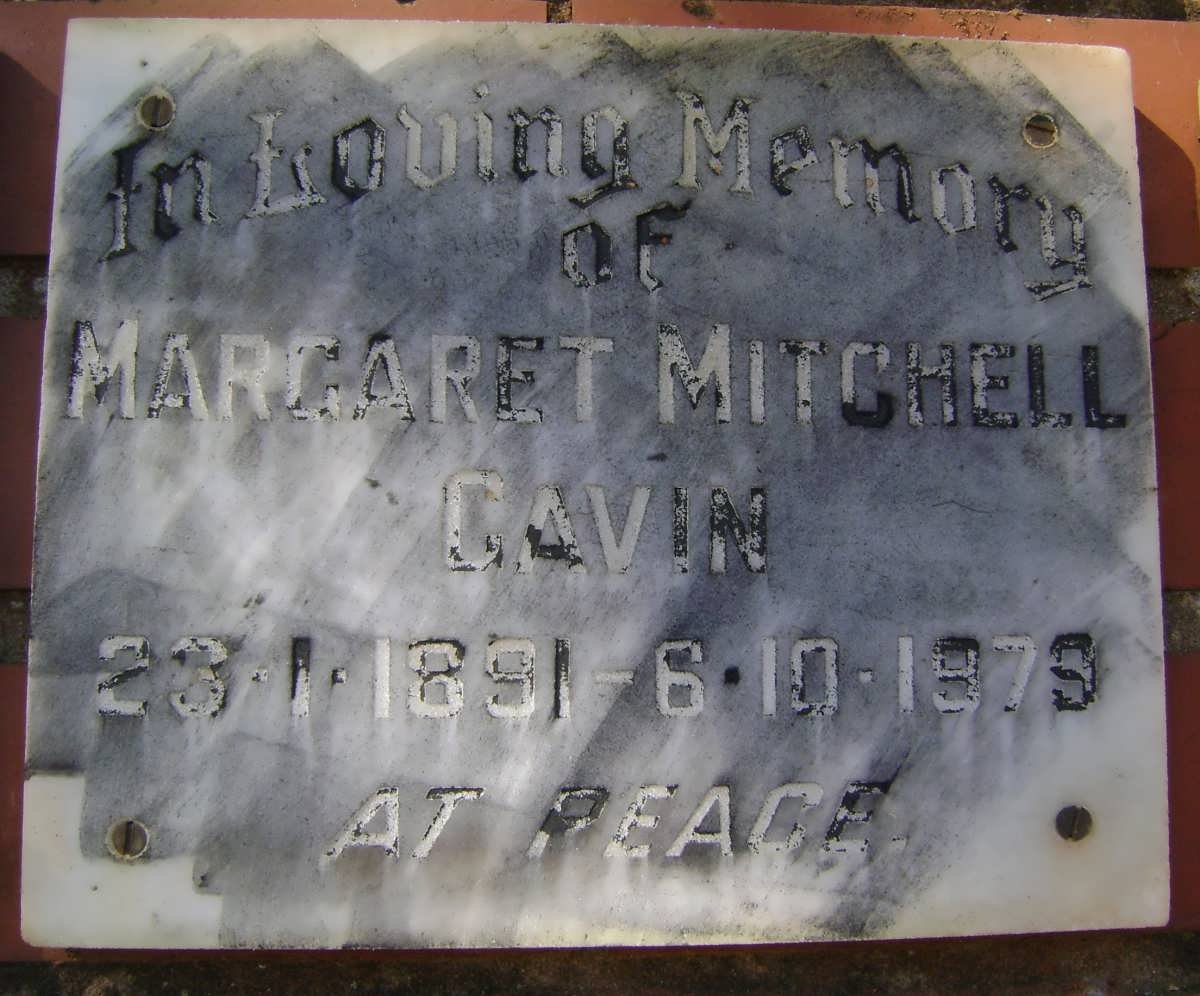 GAVIN Margaret Mitchell 1891-1979