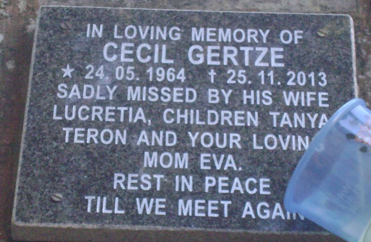GERTZE Cecil 1964-2013
