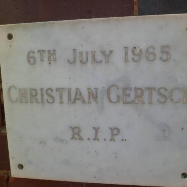 GERTSCH Christian -1965