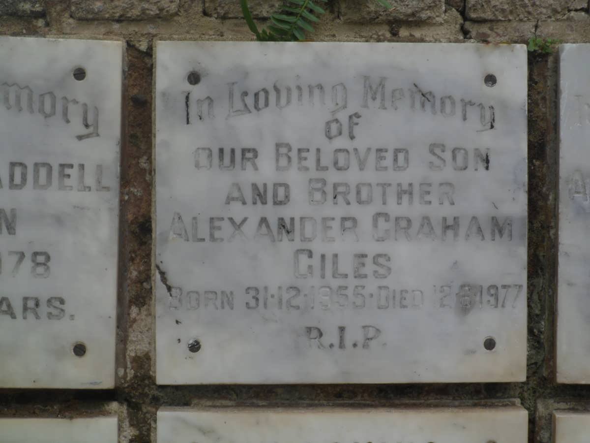 GILES Alexander Graham 1955-1977
