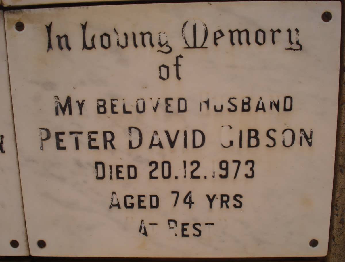 GIBSON Peter David -1973