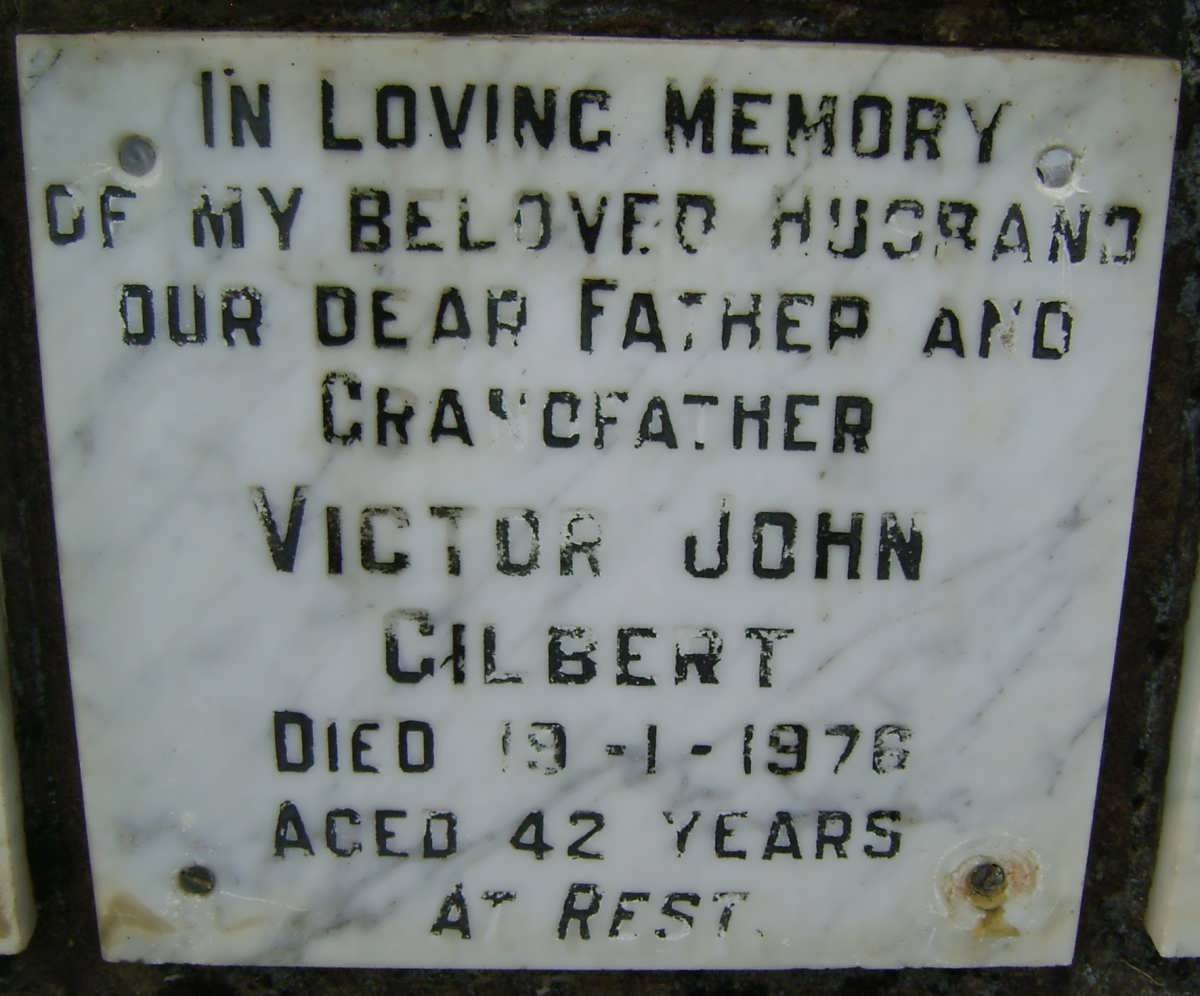 GILBERT Victor John -1976