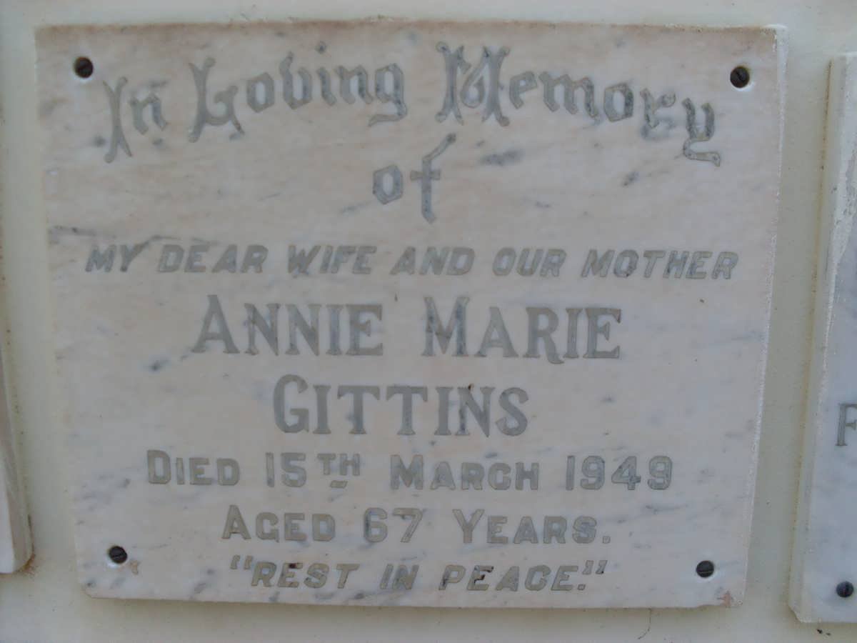 GITTINS Annie Marie -1949