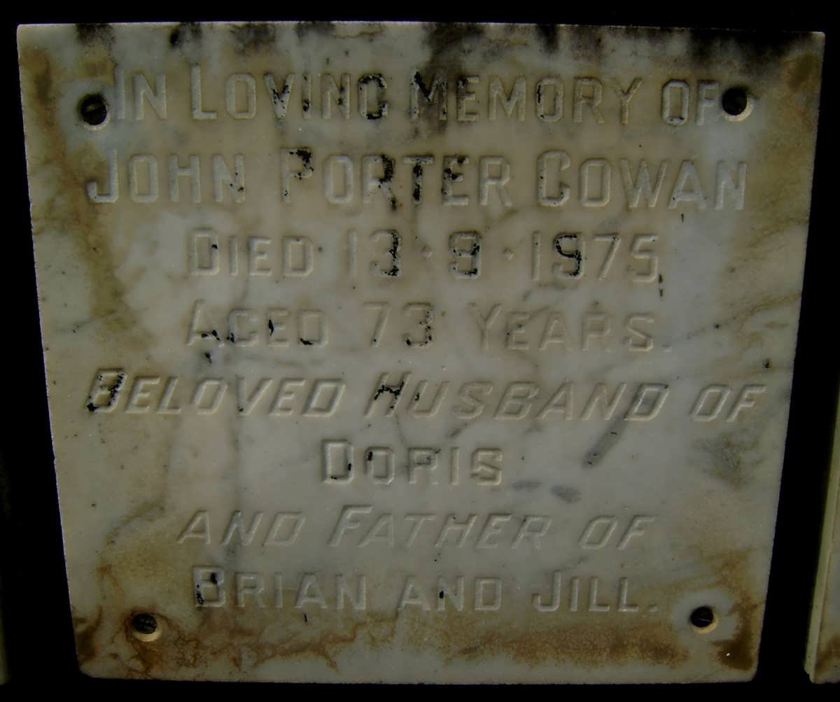 GOWAN John Porter -1975