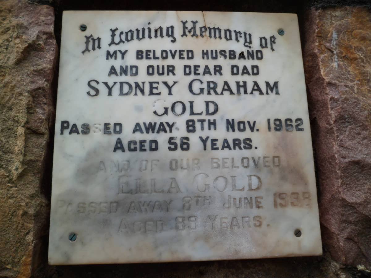 GOLD Sydney Graham -1962 &amp; Ella -1998