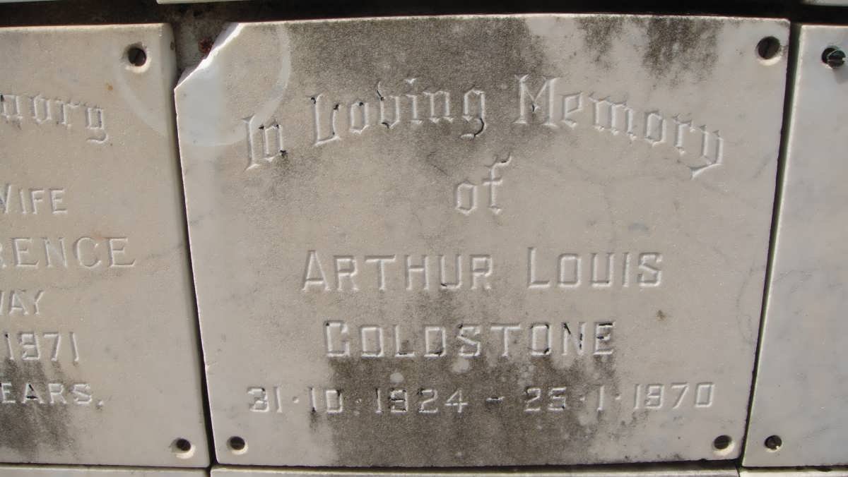 GOLDSTONE Arthur Louis 1924-1970