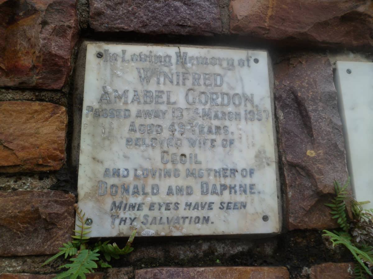GORDON Winifred Amabel -1957