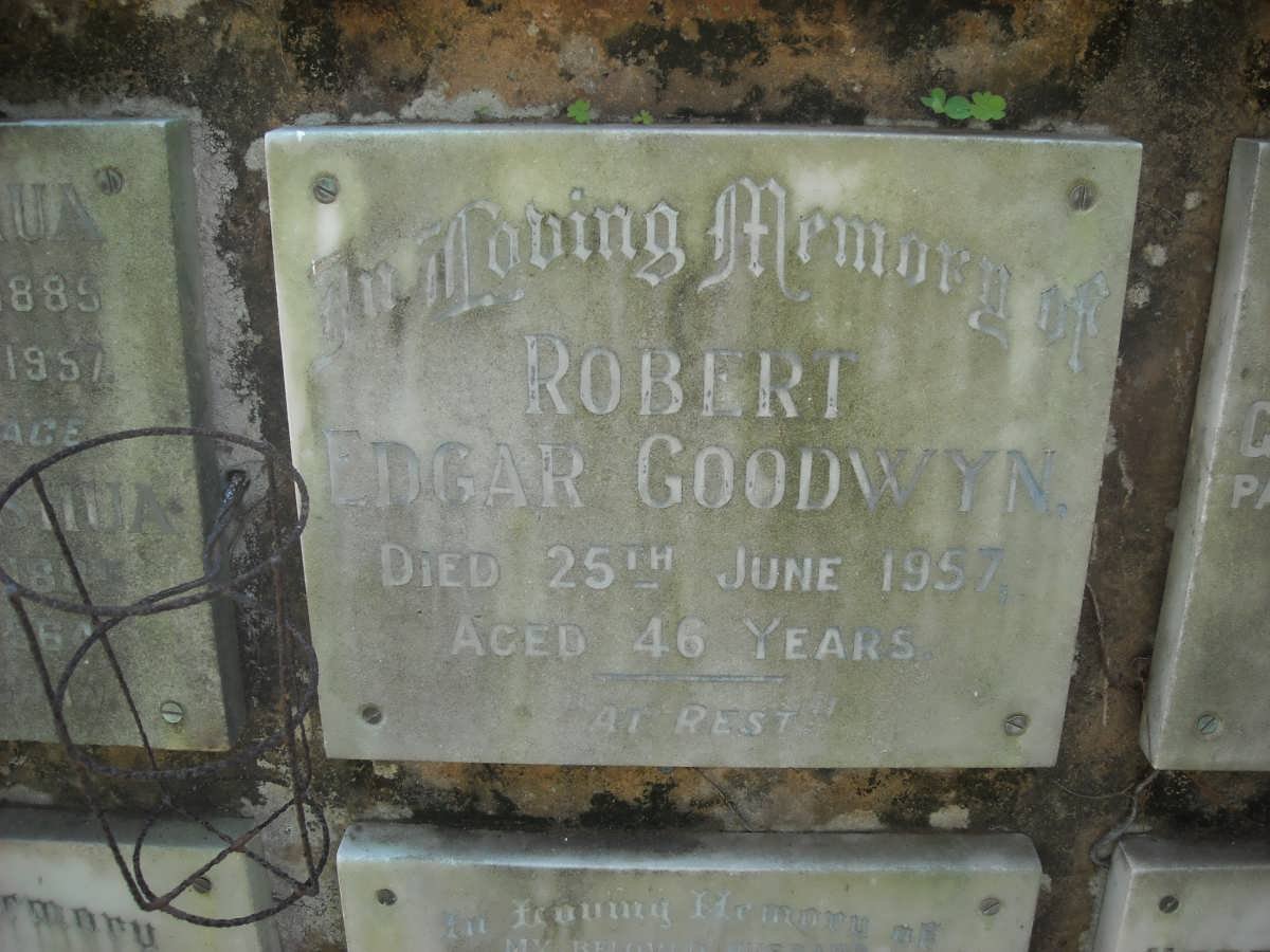 GOODWYN Robert Edgar -1957
