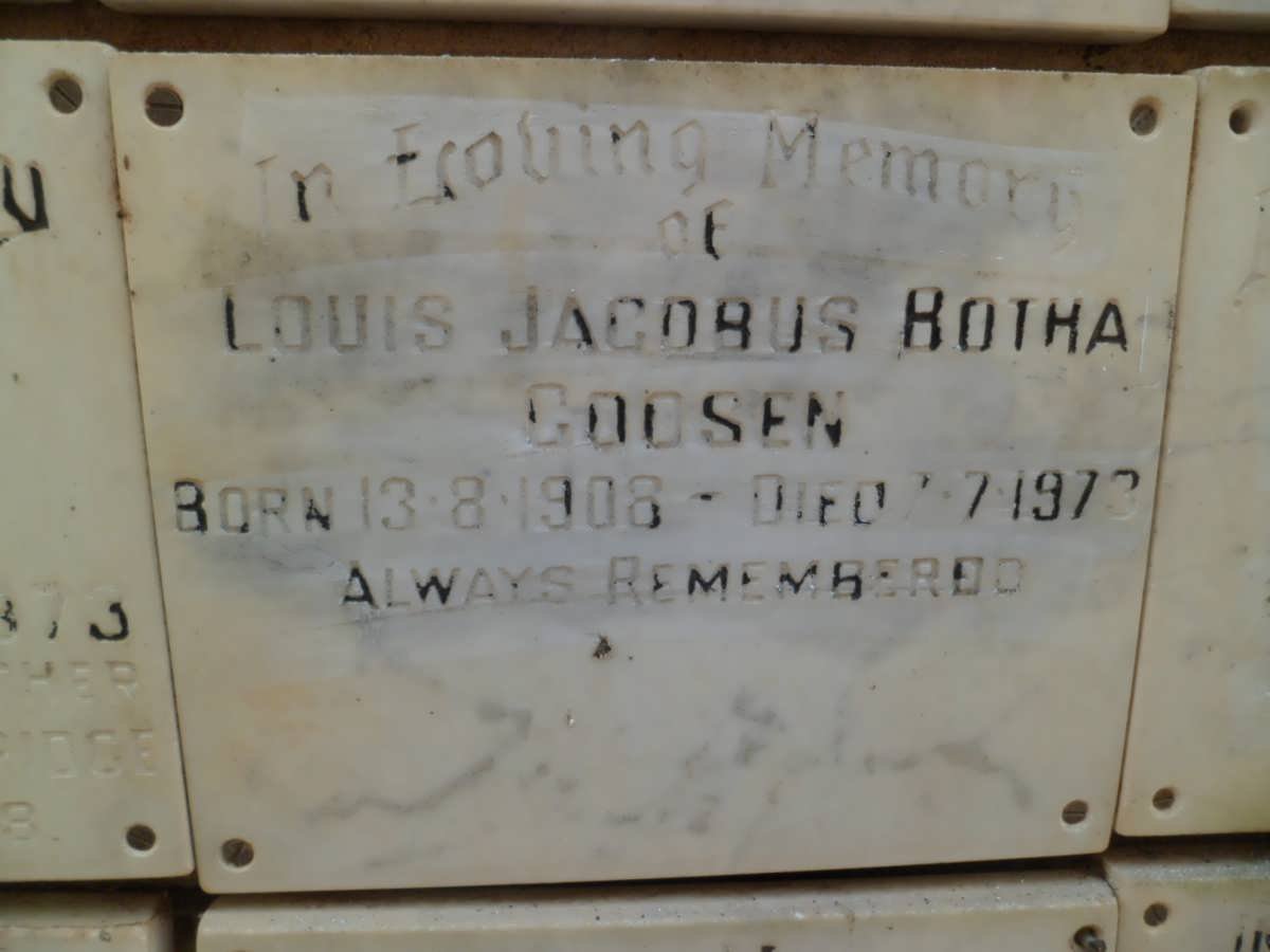 GOOSEN Louis Jacobus Botha 1908-1973