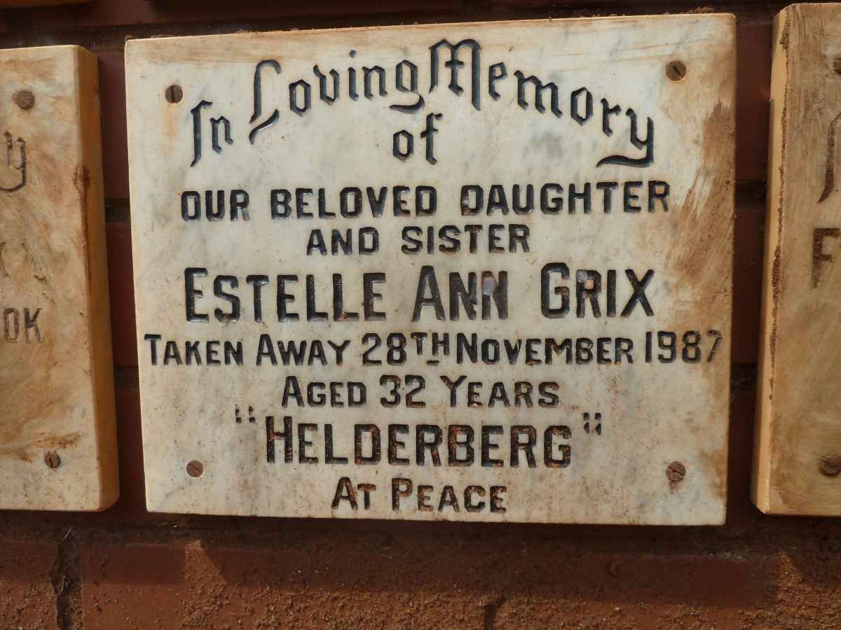 GRIX Estelle Ann -1987