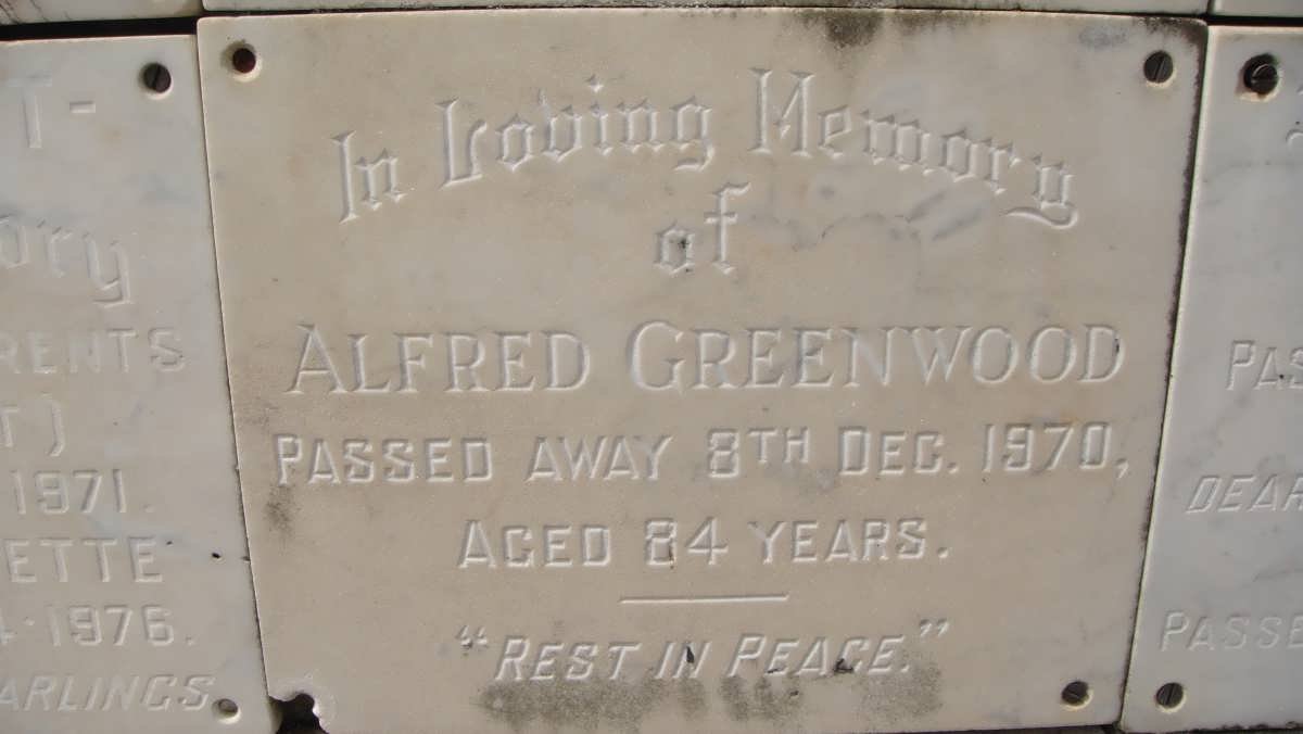GREENWOOD Alfred -1970