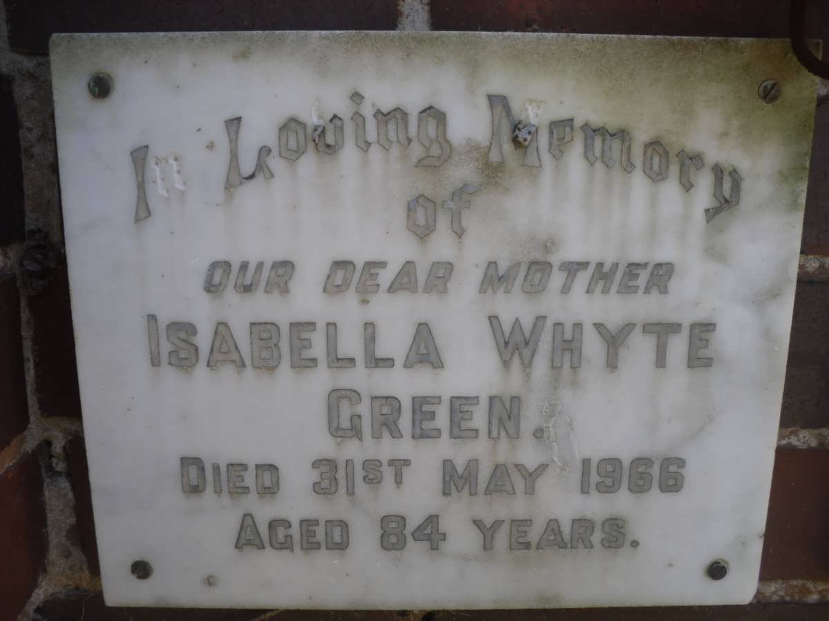 GREEN Isabella Whyte -1966