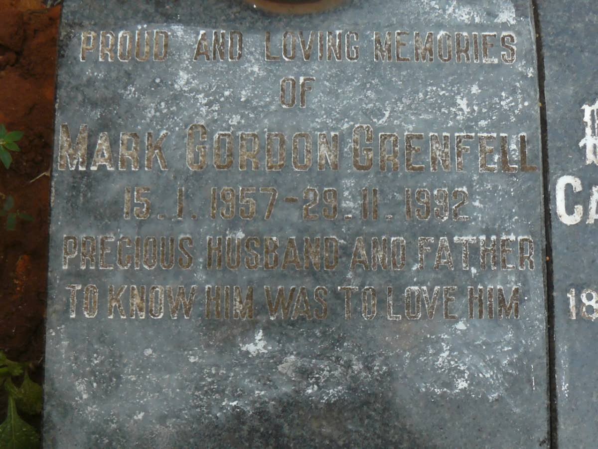 GRENFELL Mark Gordon 1957-1992