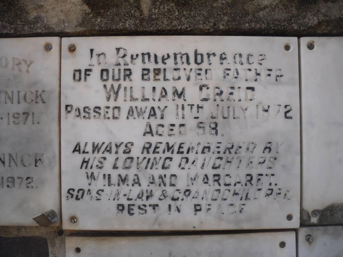 GREIG William -1972