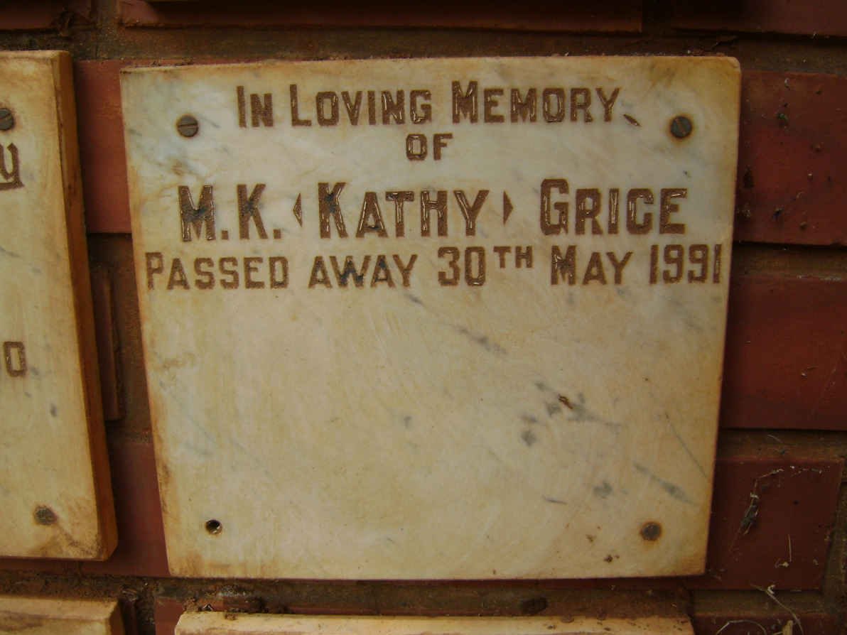 GRICE M.K. -1991
