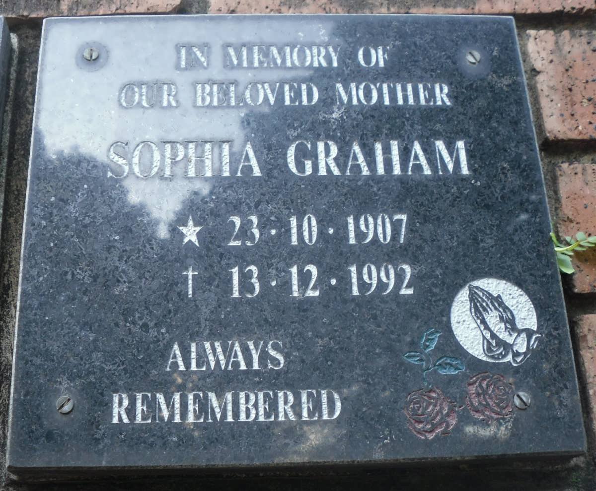GRAHAM Sophia 1907-1992
