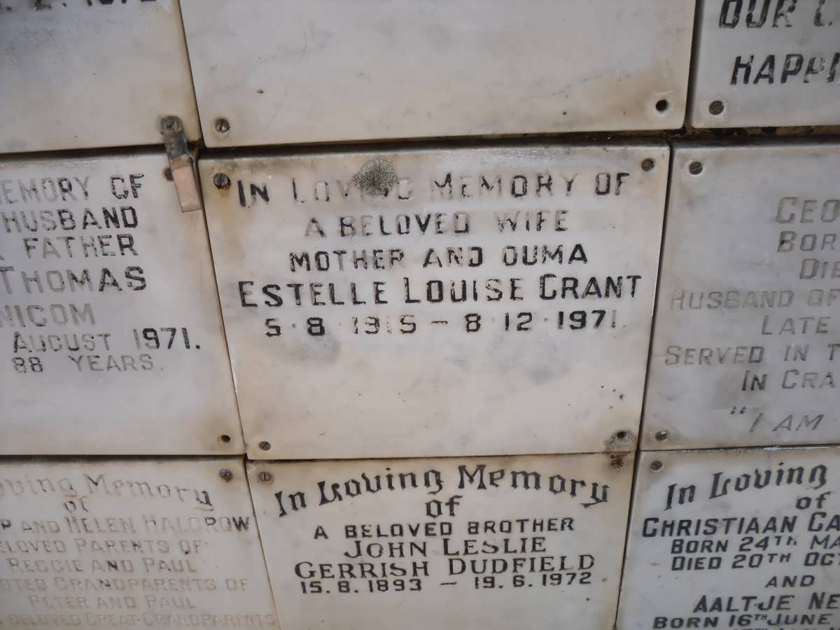 GRANT Estelle Louise 1915-1971