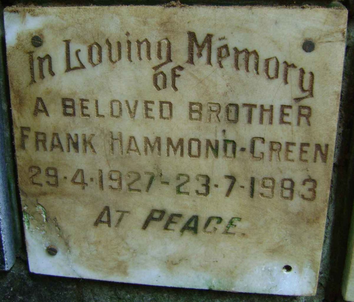 GREEN Frank, Hammond 1927-1983