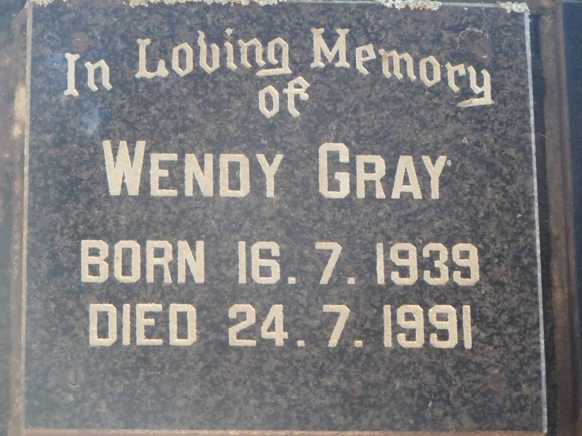 GRAY Wendy 1939-1991