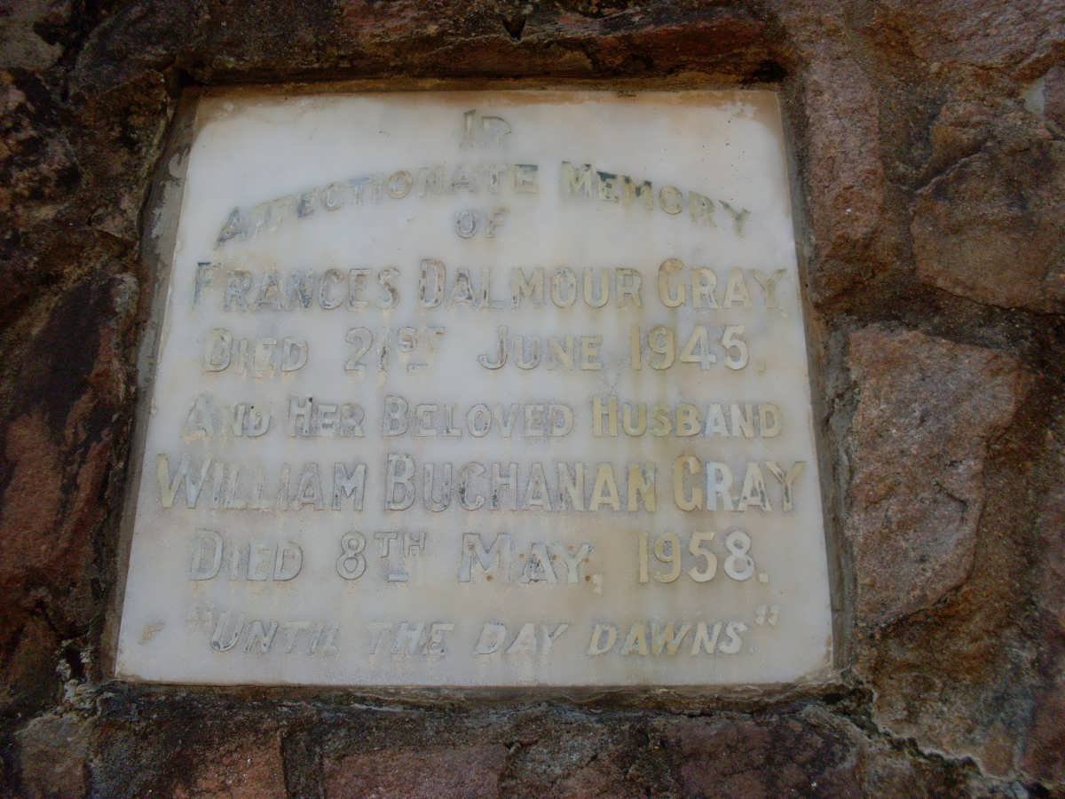 GRAY William Buchanan -1958 &amp; Frances Dalmour -1945