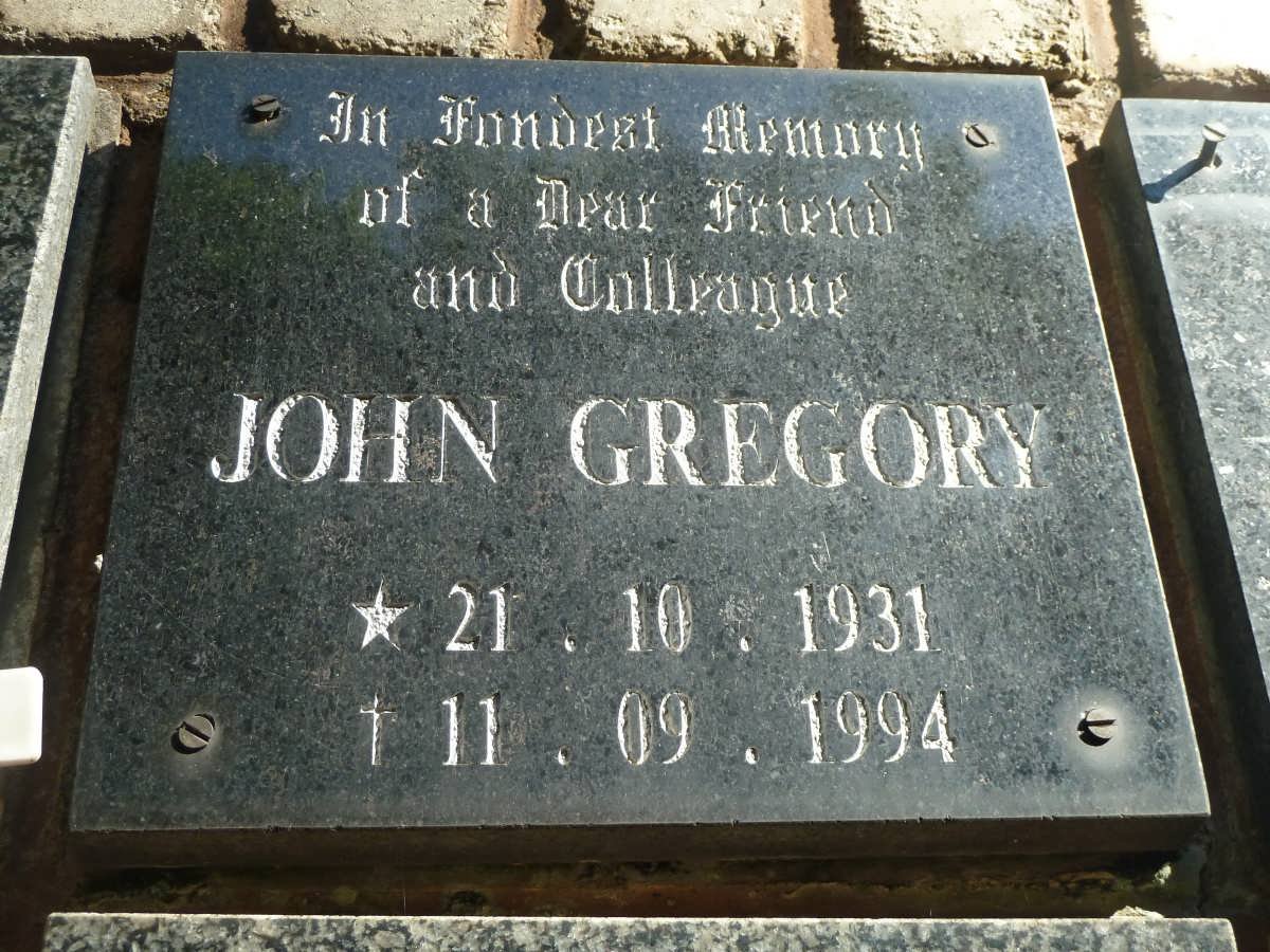GREGORY John 1931-1994